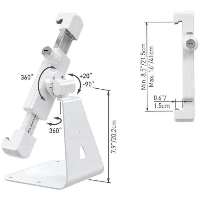Stono rotirajuće postolje za tablet sa sistemom protiv krađe 7-14 inča Barkan T71HL - dodatni pogled