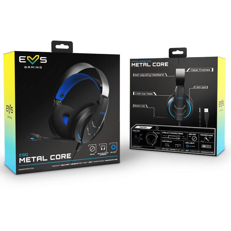 Energy Sistem ESG Metal Core Blue gaming slušalice M45512 - dodatni pogled