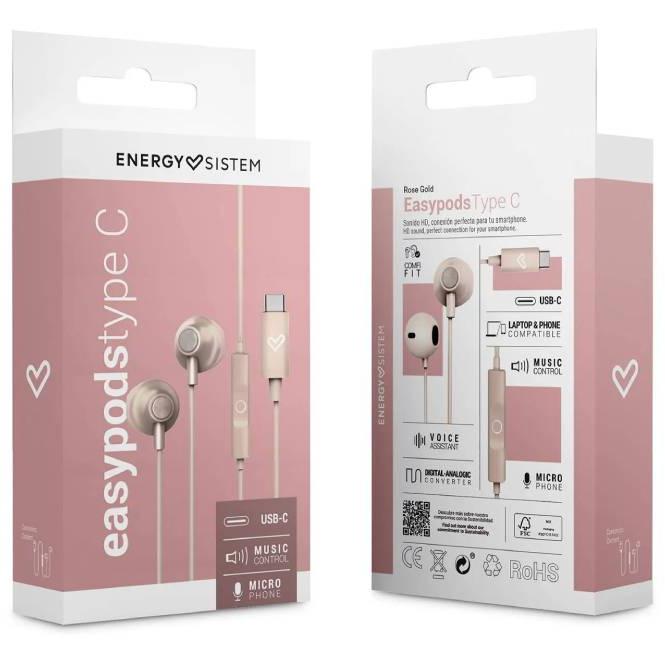 Energy Sistem EasyPods Rose Gold type C slušalice M45928 - dodatni pogled
