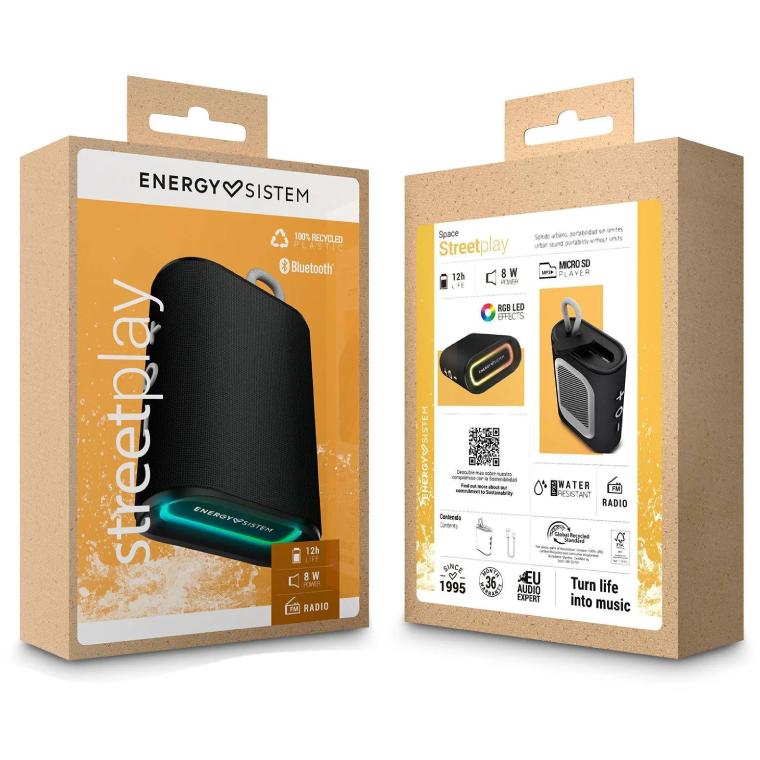Energy Sistem Space StreetPlay Bluetooth zvučnik crni M45881 - dodatni pogled