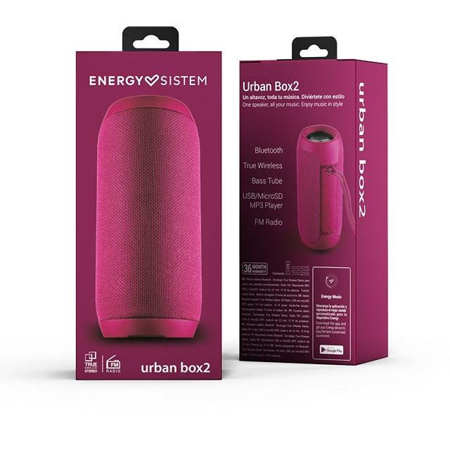 Energy Sistem Urban Box 2 Magenta Bluetooth zvučnik roze M44934 - dodatni pogled