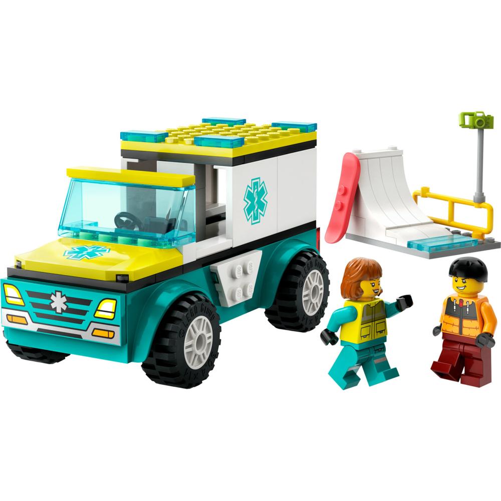 LEGO® City Vozilo hitne pomoći i snowboarder 60403 - dodatni pogled