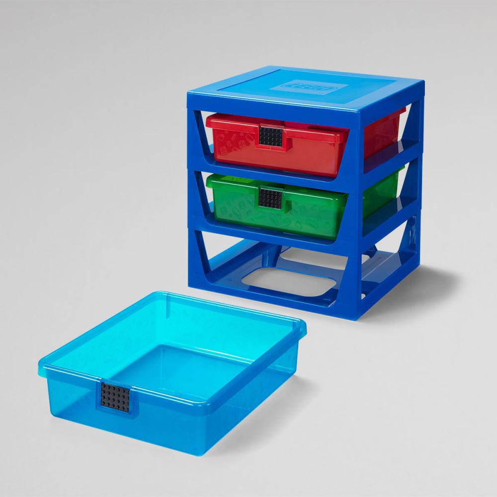 LEGO® Kutija sa 3 fioke za odlaganje i pločom za gradnju na vrhu - dodatni pogled