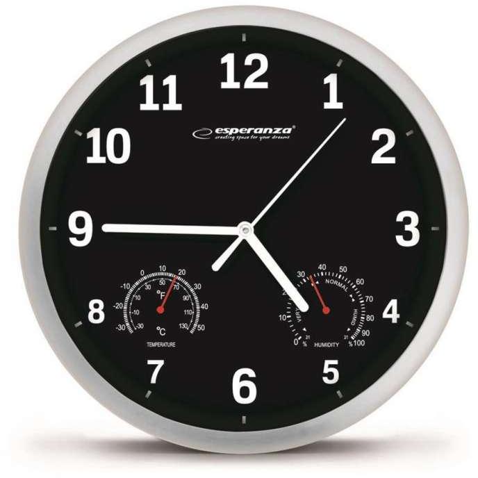 Esperanza EHC016K Zidni Sat Lyon Crni - dodatni pogled