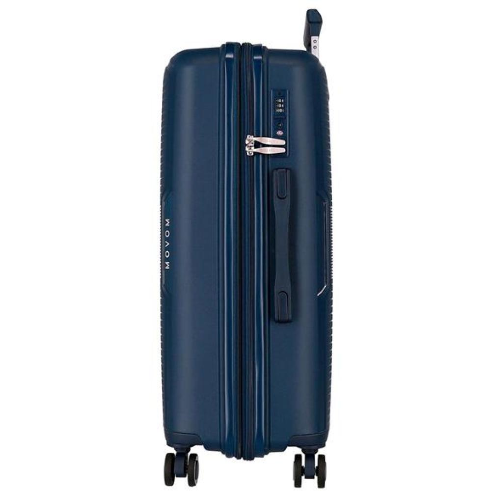Komplet proširivih kofera od polipropilena 55cm-68cm-78cm Movom Inari navy blue 53294 - dodatni pogled