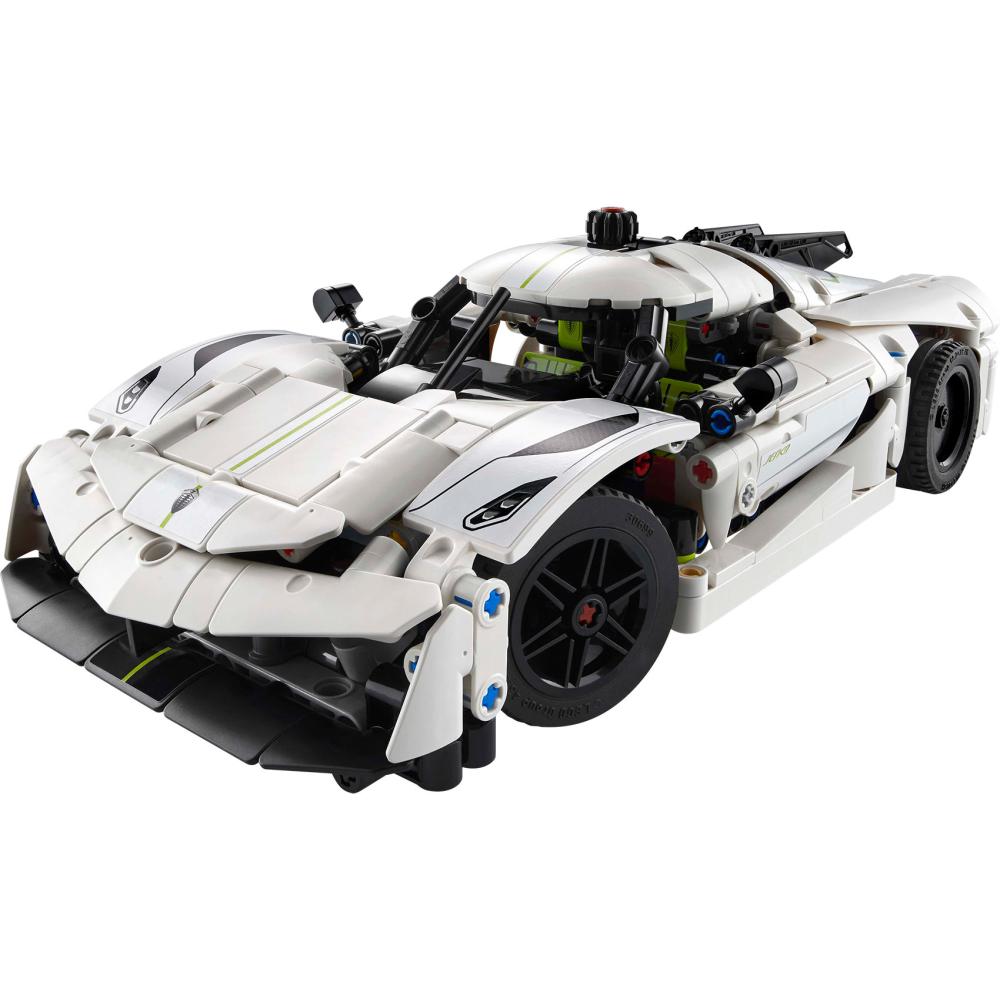 LEGO® Technic™ Koenigsegg Jesko Absolut Beli Hiperautomobil 42184 - dodatni pogled