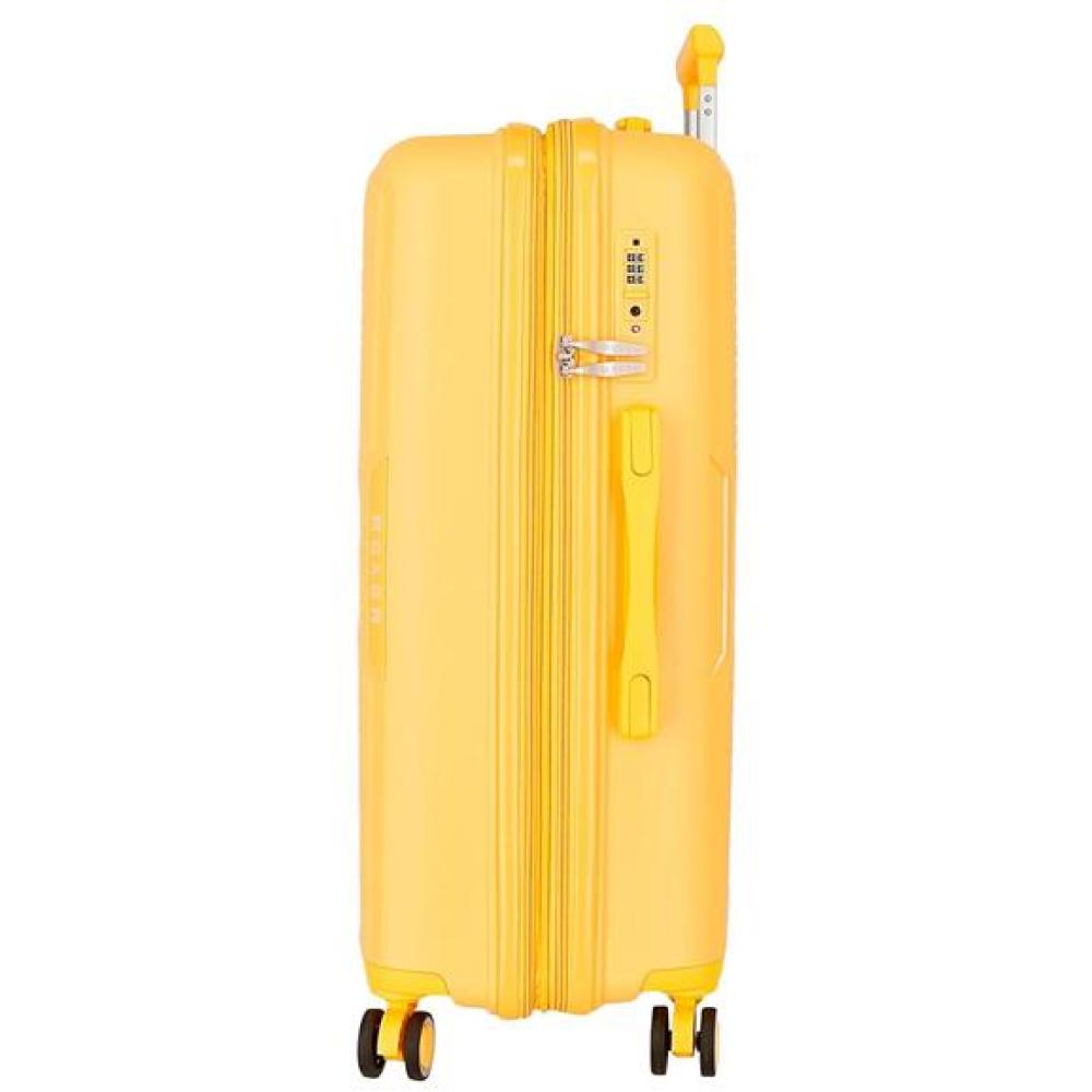 Komplet proširivih kofera od polipropilena 55cm-68cm-78cm Movom Inari yellow 53294 - dodatni pogled
