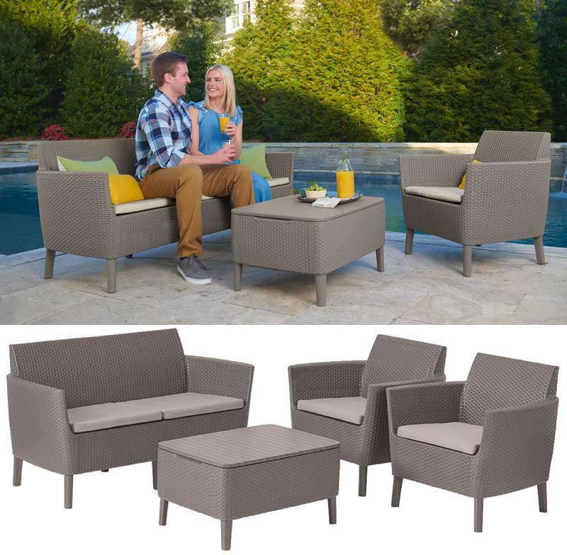 Baštenska garnitura Salemo Cappuccino - dodatni pogled