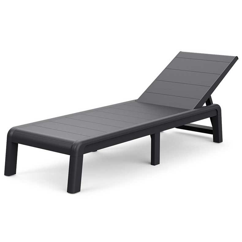 Keter Ležaljka sa podesivim naslonom Formentera Graphitte - dodatni pogled