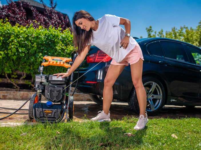 Profesionalni motorni aparat za pranje vodom pod pritiskom Villager VPW 195 - dodatni pogled