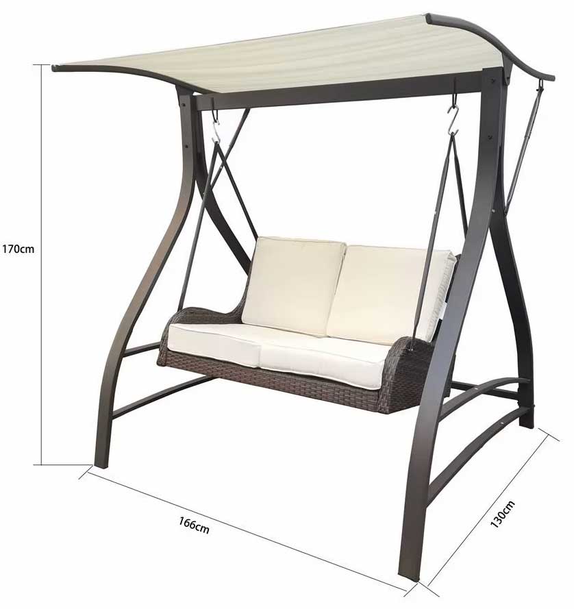 Lounge Ratan Baštenska Ljuljaška sa Jastucima Alton - dodatni pogled