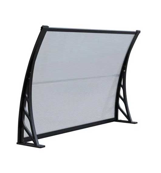 Zakrivljena Nadstrešnica od providnog Leksana 150 x100 cm Za Terasu ili Vrata - dodatni pogled