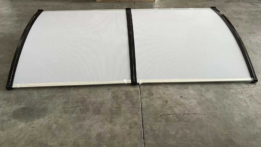 Zakrivljena Nadstrešnica od providnog Leksana 200 x100 cm Za Terasu ili Vrata - dodatni pogled