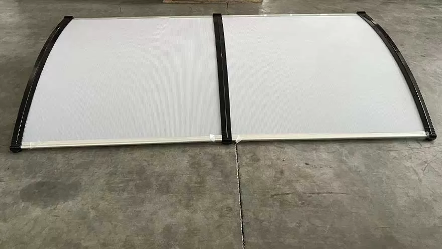 Zakrivljena Nadstrešnica od providnog Leksana 200 x100 cm Za Terasu ili Vrata