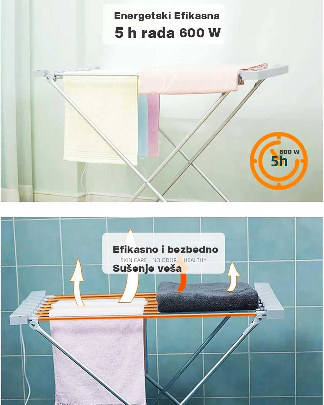 Električna Sušilica Za Veš - Energetski efikasna i Bezbedna - dodatni pogled