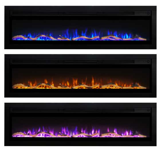 Električni multikolor kamin sa ventilatorom 2000W 60 inča Prosto EK603T/L - dodatni pogled