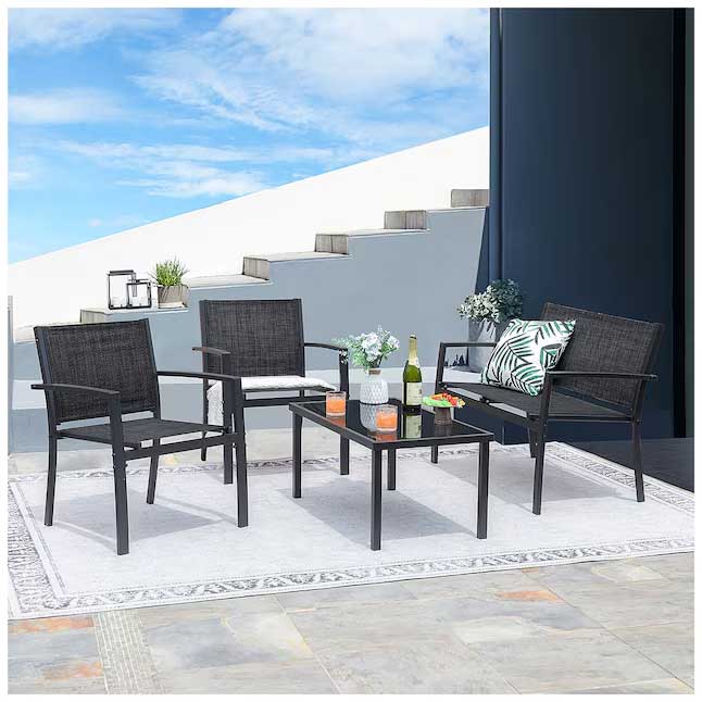 Baštenska garnitura Milano Crna - dodatni pogled