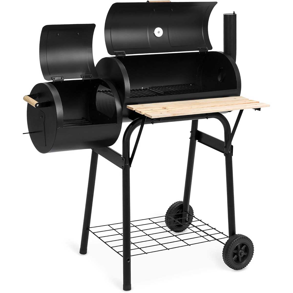 Cilindrični Roštilj Sa Pušnicom 2 u 1 - dodatni pogled