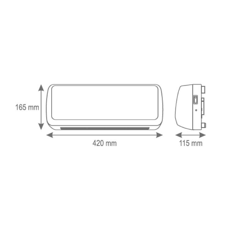 Zidna PTC grejalica sa funkcijom ventilatora 2kW Home FKF42201 - dodatni pogled