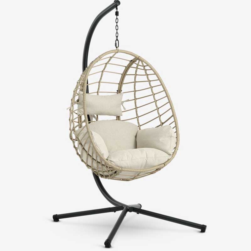 Viseća stolica sa jastucima i čeličnom konstrukcijom Calis - dodatni pogled