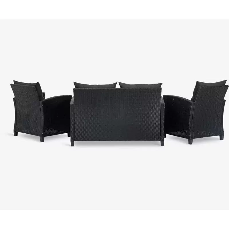 Lounge garnitura za 4 osobe Neva Black