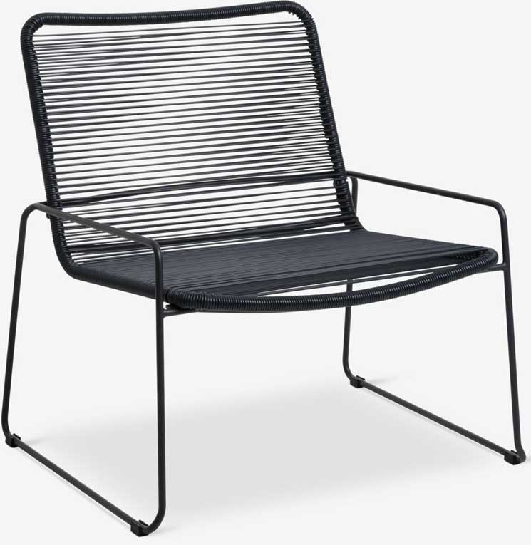 Lounge fotelja Lyon Noire - dodatni pogled