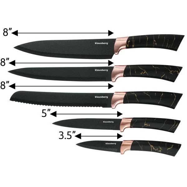 Klausberg Komplet kuhinjskih noževa sa postoljem KB7768 - dodatni pogled