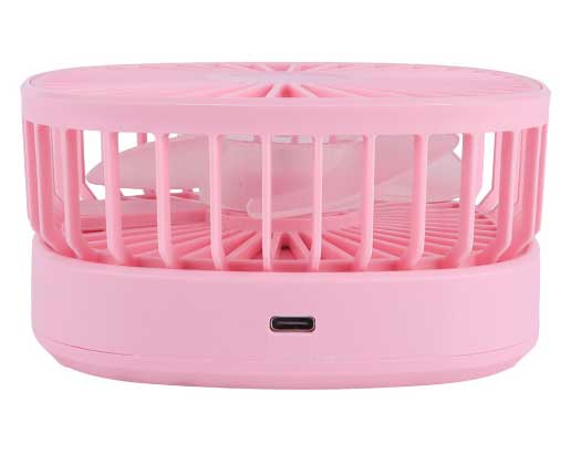 Sklopivi mini ventilator sa punjivom baterijom Prosto MF9413 roze - dodatni pogled