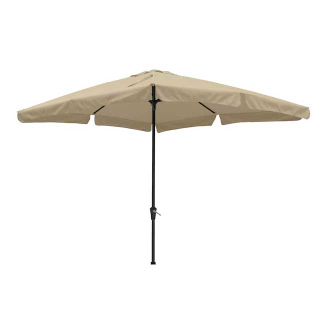 Četvrtasti Suncobran 3 x 3 m Sa Mehanizmom Za Podizanje i Spuštanje Bež - dodatni pogled