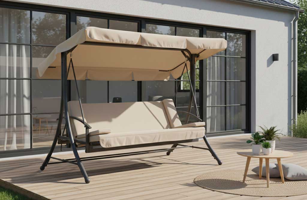 Trosed Ljuljaška Za Dvorište i Terasu Sa oborivim naslonom - dodatni pogled