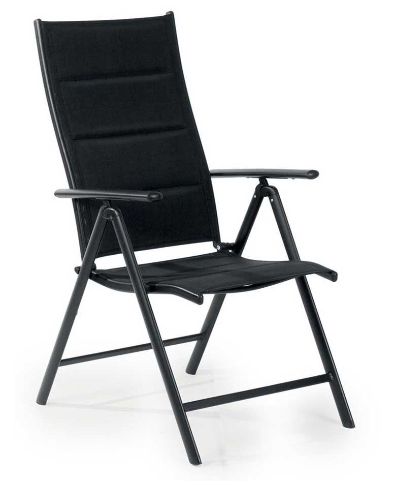 6 Podesivih Sklopivih Stolica i Sto - Set Fieldmann Dolores Black - dodatni pogled