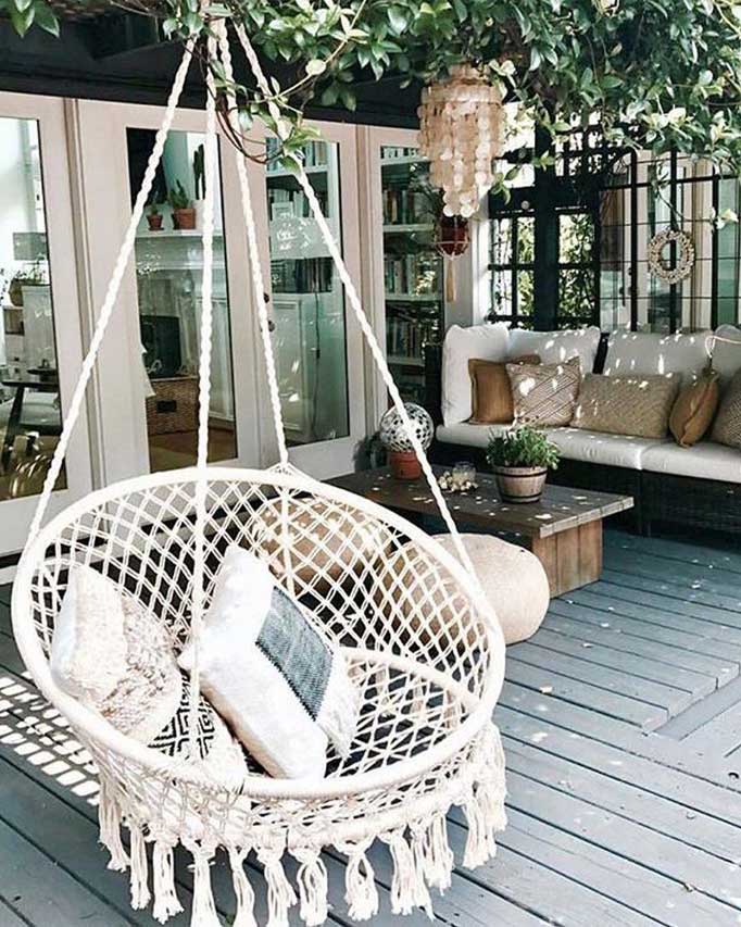 Makrame Ljuljaška Za Spoljnu i Unutrašnju Upotrebu - dodatni pogled