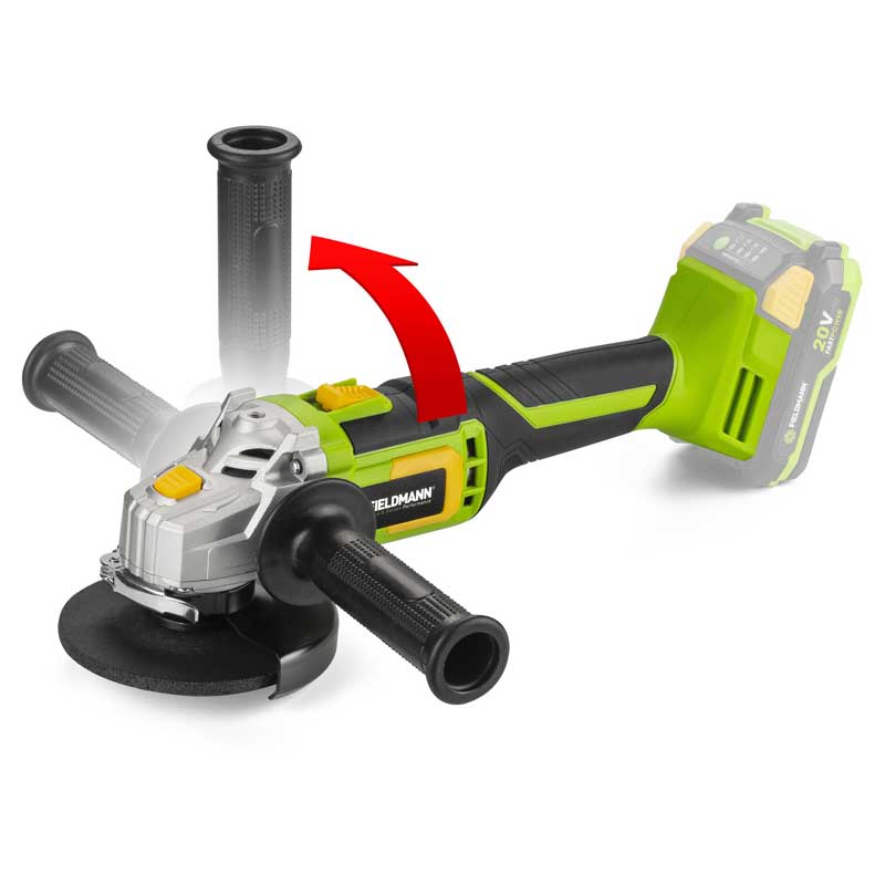 Fieldmann Akumulatorska ugaona brusilica 20V (bez baterije i punjača) FDUB 70605-0 - dodatni pogled