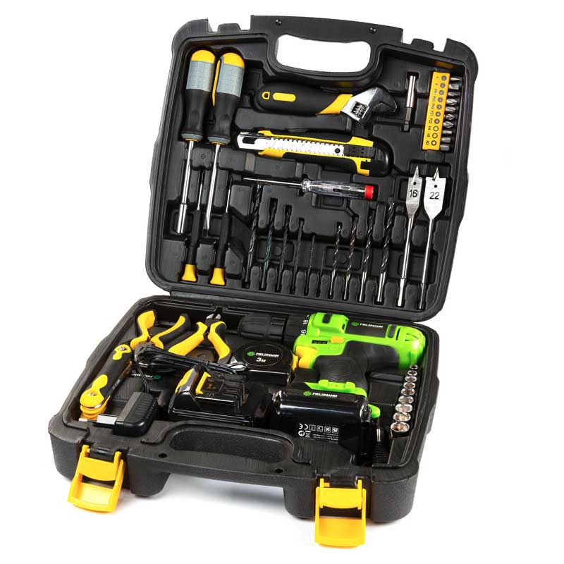 Fieldmann Akumulatorska bušilica sa priborom u koferu 12V FDV 10205-51AR - dodatni pogled