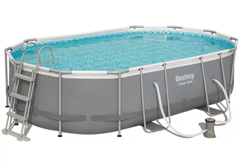 Bestway 56448 Ovalni bazen sa čeličnom konstrukcijom Komplet 488x305x107cm