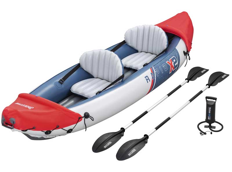 Kajak dvosed na naduvavanje sa veslima i pumpom Bestway Hydro-Force Rapid X2 65077 - dodatni pogled