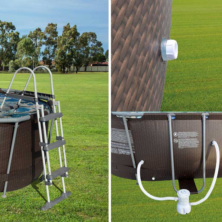 Avenli Montažni bazen sa metalnom konstrukcijom 427x275x100cm 8073L 26-372000 - dodatni pogled