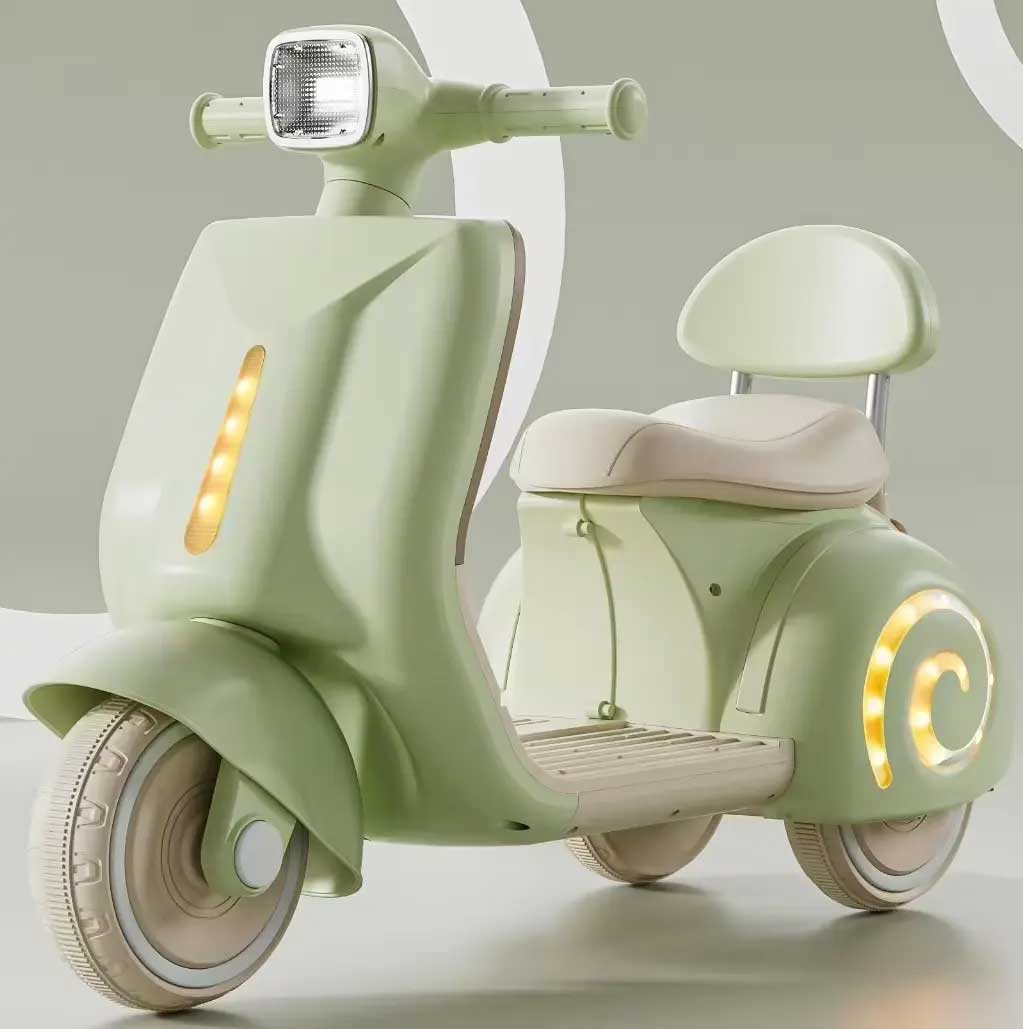 Dečija Vespa na Akumulator Sa LED svetlom - dodatni pogled