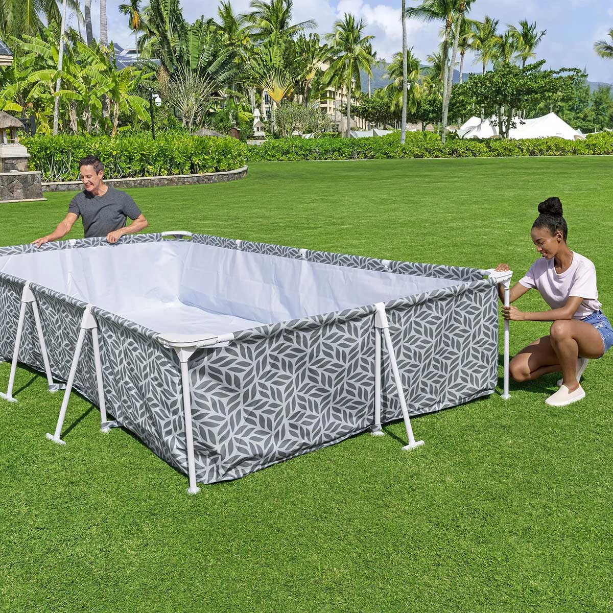 Bestway Bazen 366 x 201 x 66 cm - 561FT STEEL PRO Leaf Design - dodatni pogled