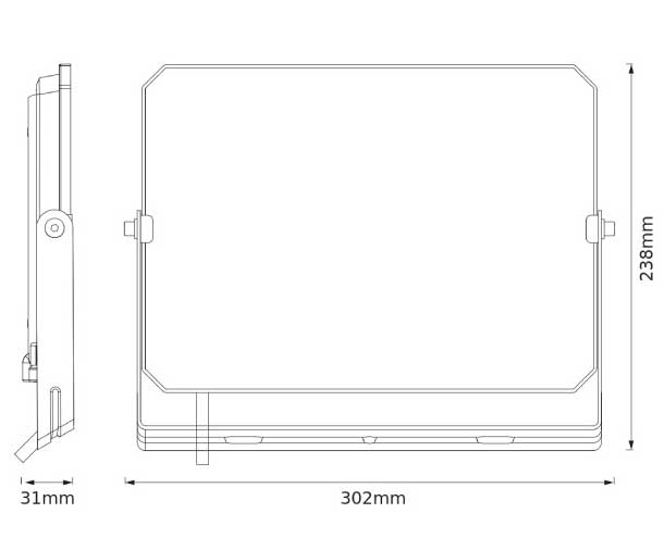Osram LED reflektor 100W 4000K IP65 - dodatni pogled