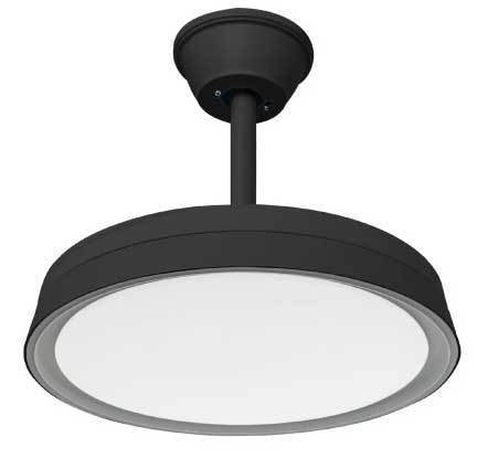 Plafonski ventilator sa sklopivim lopaticama i LED svetlom - dodatni pogled