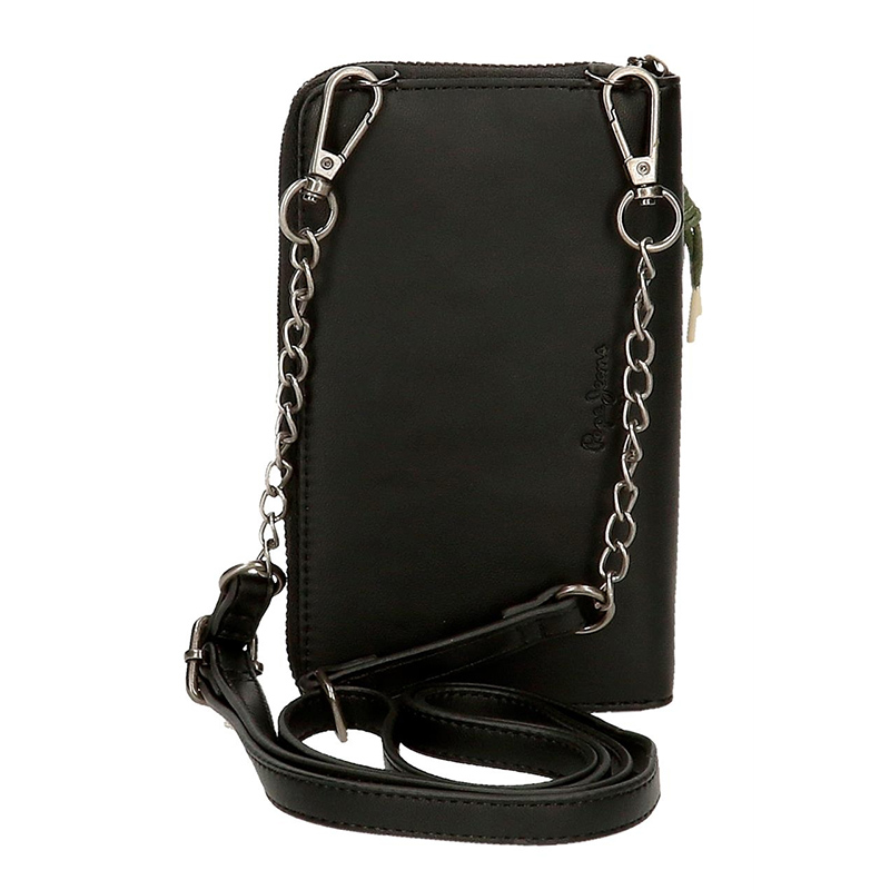 Torbica za telefon i novčanik Pepe Jeans Bea black 75653 - dodatni pogled