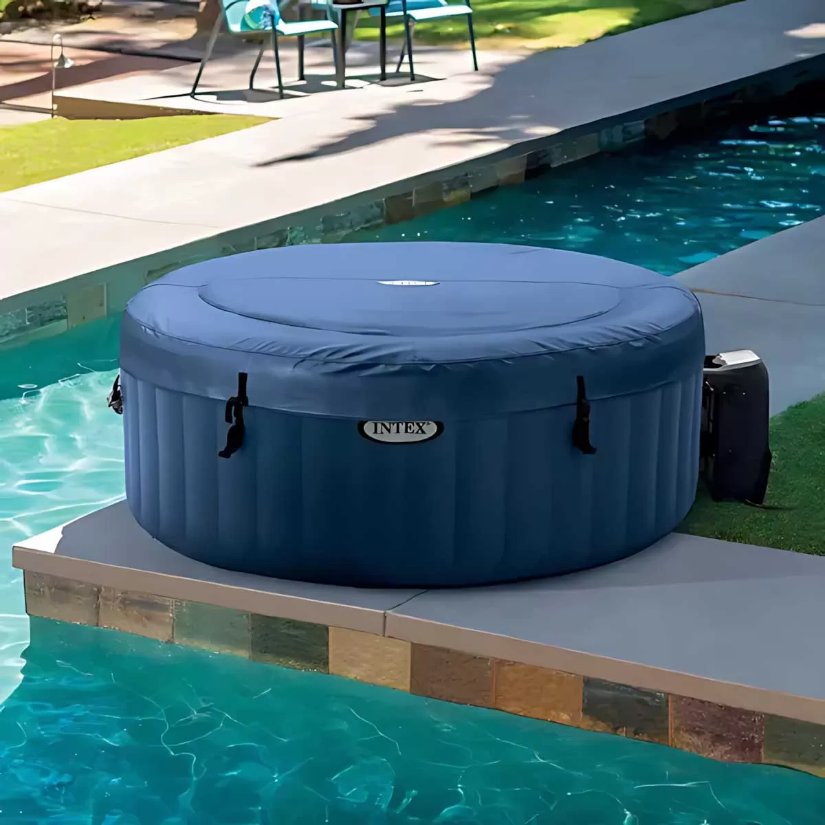 Intex PureSpa – Hidromasažni bazen (jacuzzi) sa grejačem Plavi 28486