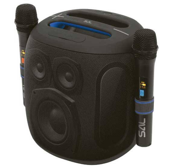 Portabl Bluetooth zvučnik sa dva bežična mikrofona 100W SAL Parcube - dodatni pogled