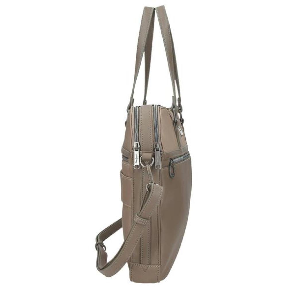 Ženska poslovna torba sa pregradom za laptop PJL Christine beige 70960 - dodatni pogled