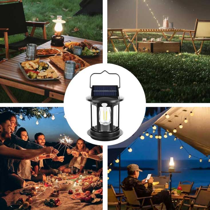 Lampa sa senzorom pokreta koja se puni solarno ili preko USB kabla - dodatni pogled