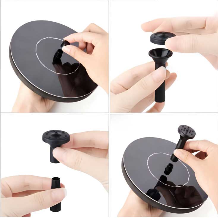 Solarna baštenska fontana 5677 - dodatni pogled