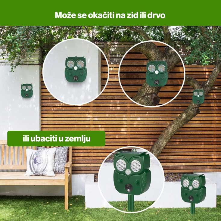 Solarni rasterivač mačaka, pasa i divljih životinja 5713 - dodatni pogled