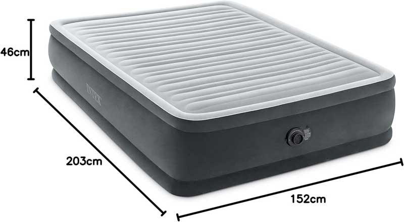 Intex krevet na naduvavanje sa ugrađenom pumpom Queen 64414ND 152 x 203 x 46cm - dodatni pogled