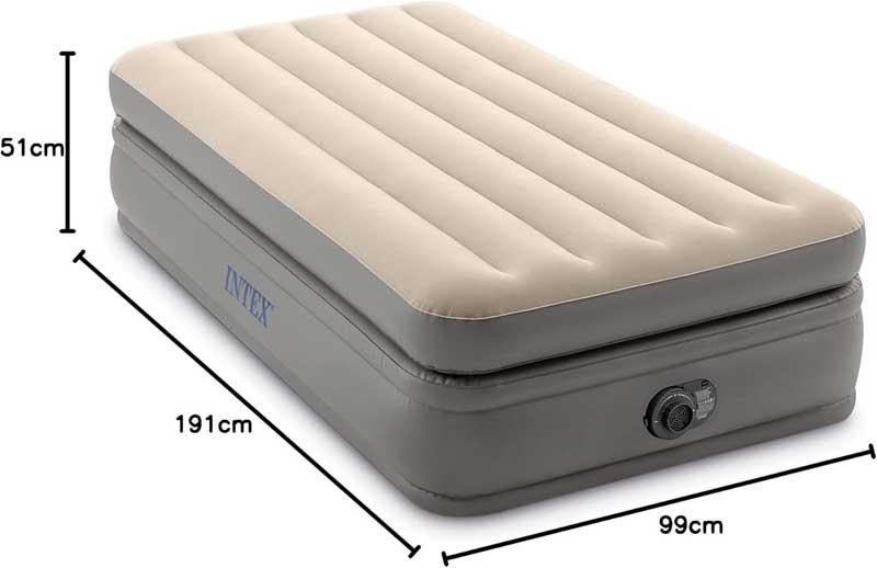 Intex krevet na naduvavanje sa ugrađenom pumpom Dura-Beam Prime Comfort 64162ND 99x191x51cm - dodatni pogled